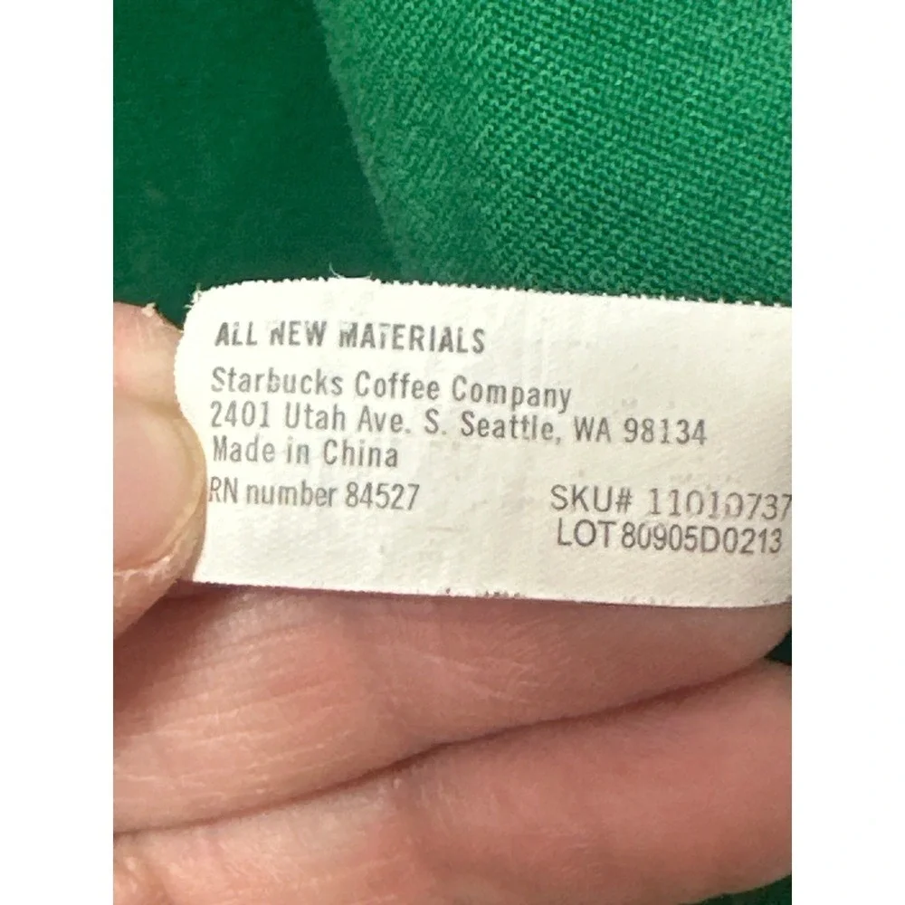 Starbucks Barista Apron Coffee Shop Uniform Embroidered Logo Pockets - Picture 9 of 10